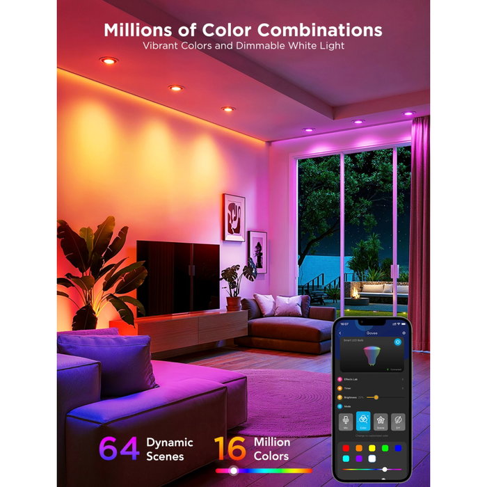 Govee RGBWW Smart LED Bulb (2 Pack) GU10