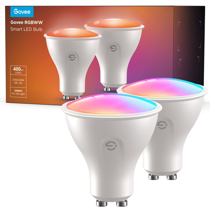 Govee RGBWW Smart LED Bulb (2 Pack) GU10