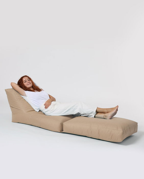 Atelier Del Sofa Puff de Jardín Relax Impermeable Poliéster Reciclado Camel 180cm Atelier Del Sofa Puff de Jardín Relax Impermeable Poliéster Reciclado Camel 180cm