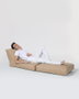 Atelier Del Sofa Puff de Jardín Relax Impermeable Poliéster Reciclado Camel 180cm