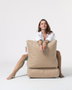 Atelier Del Sofa Puff de Jardín Relax Impermeable Poliéster Reciclado Camel 180cm