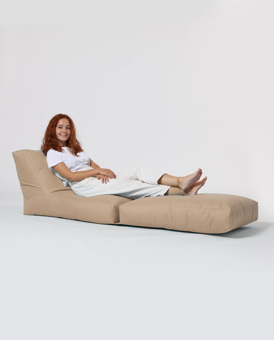 Atelier Del Sofa Puff de Jardín Relax Impermeable Poliéster Reciclado Camel 180cm Atelier Del Sofa Puff de Jardín Relax Impermeable Poliéster Reciclado Camel 180cm