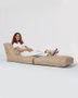 Atelier Del Sofa Puff de Jardín Relax Impermeable Poliéster Reciclado Camel 180cm