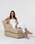 Atelier Del Sofa Puff de Jardín Relax Impermeable Poliéster Reciclado Camel 180cm