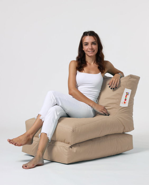 Atelier Del Sofa Puff de Jardín Relax Impermeable Poliéster Reciclado Camel 180cm Atelier Del Sofa Puff de Jardín Relax Impermeable Poliéster Reciclado Camel 180cm