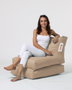 Atelier Del Sofa Puff de Jardín Relax Impermeable Poliéster Reciclado Camel 180cm