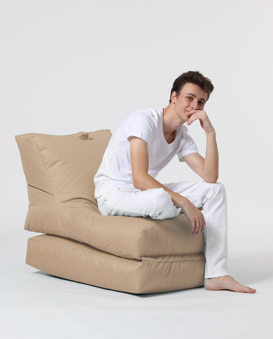 Atelier Del Sofa Puff de Jardín Relax Impermeable Poliéster Reciclado Camel 180cm Atelier Del Sofa Puff de Jardín Relax Impermeable Poliéster Reciclado Camel 180cm
