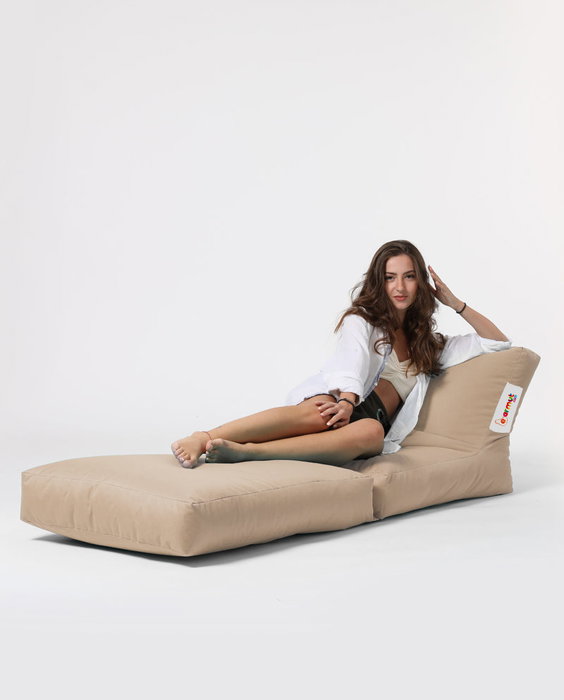 Atelier Del Sofa Puff de Jardín Relax Impermeable Poliéster Reciclado Camel 180cm Atelier Del Sofa Puff de Jardín Relax Impermeable Poliéster Reciclado Camel 180cm