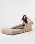 Atelier Del Sofa Puff de Jardín Relax Impermeable Poliéster Reciclado Camel 180cm