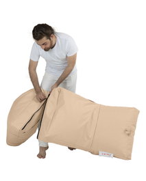 Atelier Del Sofa Puff de Jardín Relax Impermeable Poliéster Reciclado Camel 180cm
