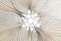 DKD Home Decor Decoración de pared Hoja de palmera con flor 80x7x80 cm