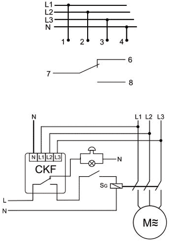 F&F CKF-BT Relé de monitorización de tensión trifásica 3 x 400V AC SPDT F&F CKF-BT Relé de monitorización de tensión trifásica 3 x 400V AC SPDT