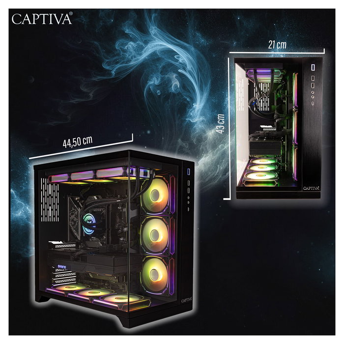 Captiva PC Gaming Highend I90-064 con Intel Core i9-14900KF, 64 GB RAM, SSD 2 TB, NVIDIA GeForce RTX 5070 12GB GDDR7, Windows 11 Home Captiva PC Gaming Highend I90-064 con Intel Core i9-14900KF, 64 GB RAM, SSD 2 TB, NVIDIA GeForce RTX 5070 12GB GDDR7, Windows 11 Home