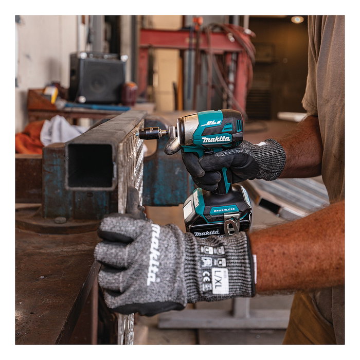 Makita DTD173Z Akku-Schlagschrauber, 18V, Brushless, 1/4", Bis zu 180 Nm, 0-3600 RPM, mit LED-Arbeitsscheinwerfer