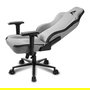 Sharkoon SKILLER SGS40 Silla Gamer Ergonómica con Respaldo y Asiento Acolchados en Tela, Reposabrazos 4D y Reposacabezas, Gris/Negro, Hasta 150 kg