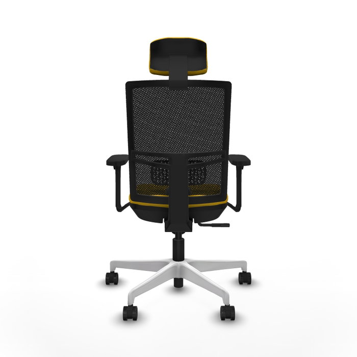PIQUERAS Y CRESPO Silla de oficina Yunquera con mecanismo Sincro, Amarillo y Negro PIQUERAS Y CRESPO Silla de oficina Yunquera con mecanismo Sincro, Amarillo y Negro