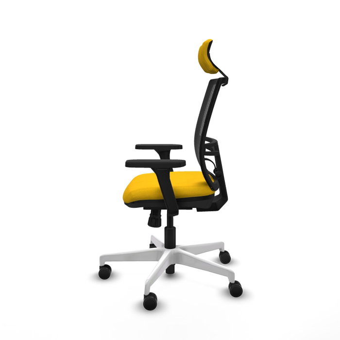 PIQUERAS Y CRESPO Silla de oficina Yunquera con mecanismo Sincro, Amarillo y Negro PIQUERAS Y CRESPO Silla de oficina Yunquera con mecanismo Sincro, Amarillo y Negro