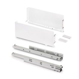 Emuca Cajón exterior Simplex 25kg de altura 159mm, profundidad 440mm, Acero, Pintado blanco