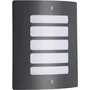 Brilliant Aplique de exterior Todd BRI4004353121319 Antracita Al.29cm 60W Líneas curvas