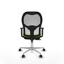 PIQUERAS Y CRESPO Silla de oficina Jorquera Sincro/Traslack Pistacho y Blanco