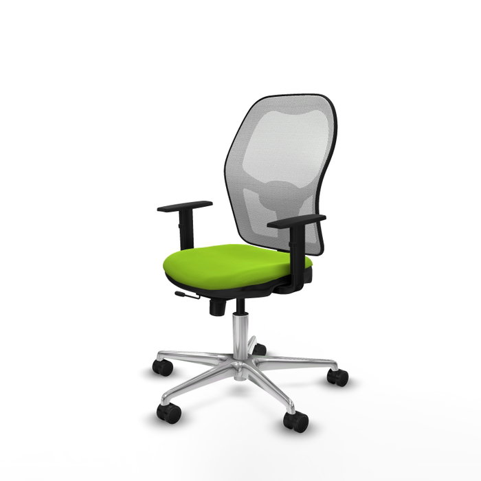 PIQUERAS Y CRESPO Silla de oficina Jorquera Sincro/Traslack Pistacho y Blanco