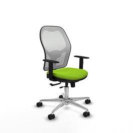 PIQUERAS Y CRESPO Silla de oficina Jorquera Sincro/Traslack Pistacho y Blanco