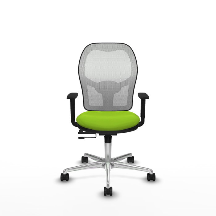 PIQUERAS Y CRESPO Silla de oficina Jorquera Sincro/Traslack Pistacho y Blanco