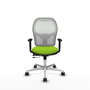 PIQUERAS Y CRESPO Silla de oficina Jorquera Sincro/Traslack Pistacho y Blanco