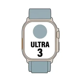 Apple Watch Ultra 3 GPS/Celular 49mm Caja Titanio Natural Correa Loop Alpine Azul Claro S