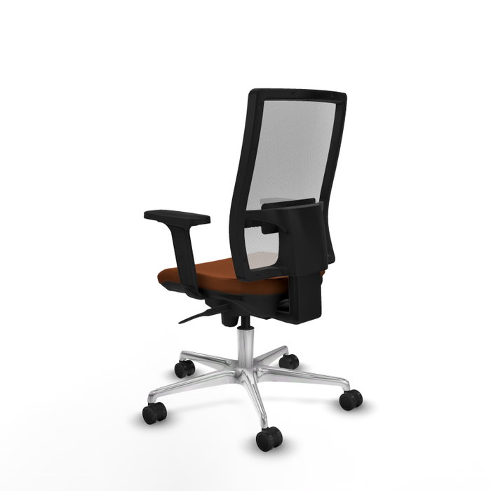 PIQUERAS Y CRESPO Silla de oficina Horna con mecanismo Sincro, Marrón y Blanco PIQUERAS Y CRESPO Silla de oficina Horna con mecanismo Sincro, Marrón y Blanco