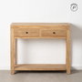 Consola Natural Madera Mindi Entrada 100 X 35 X 85 cm