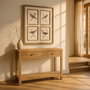 Consola Natural Madera Mindi Entrada 100 X 35 X 85 cm