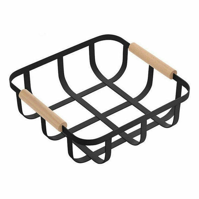 Cesta Multiusos Confortime Negro 23 x 23 x 8 cm (6 Unidades) Cesta Multiusos Confortime Negro 23 x 23 x 8 cm (6 Unidades)