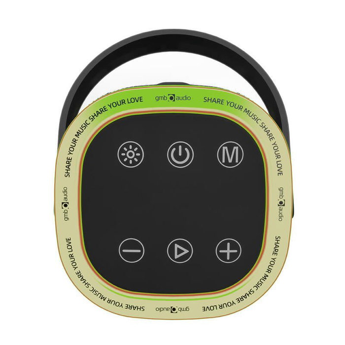 GEMBIRD Altavoz Bluetooth con Luces LED RGB, 10W de Potencia