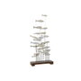 DKD Home Decor Decoración de Peces en Madera y Metal Blanco
