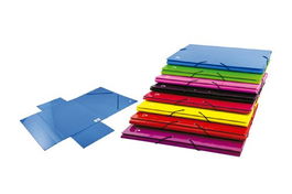 Carpeta De Gomas Y Solapas Mariola Merida Carton Forrado Fº Azul (Set de 8)