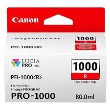 Canon PFI-1000R Rojo Cartucho de Tinta 80ml