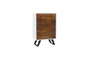 DKD Home Decor Cajonera Moderno Blanco Marron Oscuro 4 cajones 40 x 105 x 70 cm