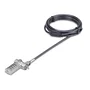 StarTech UNIVCS-LAPTOP-LOCK Cable Antirrobo/Candado Universal para Portátil 3 en 1 (K-Slot/Nano/Noble Wedge) con Combinación Serializada, Cable Acero 2m, Negro/Plata