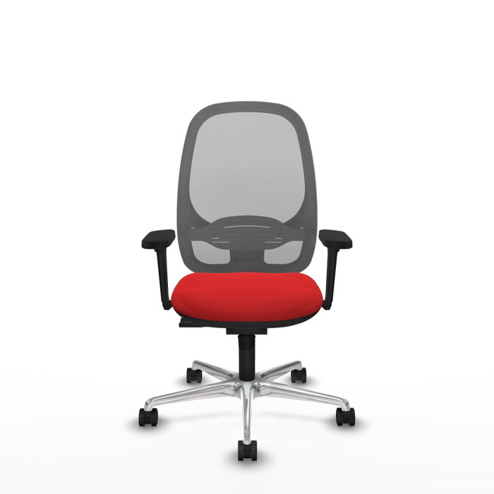 PIQUERAS Y CRESPO Silla de oficina Cilanco con mecanismo Sincro, Rojo y Gris PIQUERAS Y CRESPO Silla de oficina Cilanco con mecanismo Sincro, Rojo y Gris