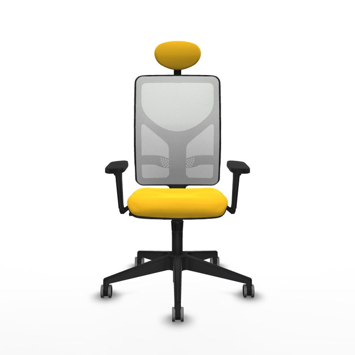 PIQUERAS Y CRESPO Silla de oficina Motilla con mecanismo Sincro, Amarillo y Blanco PIQUERAS Y CRESPO Silla de oficina Motilla con mecanismo Sincro, Amarillo y Blanco