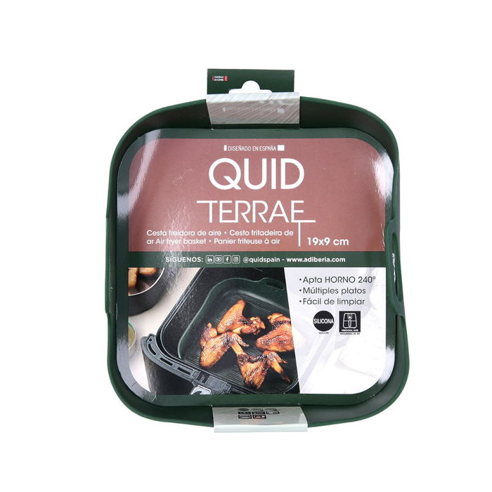 Cesta Cuadrada Freidora Terrae Quid 19x19x9 cm (24 Unidades)