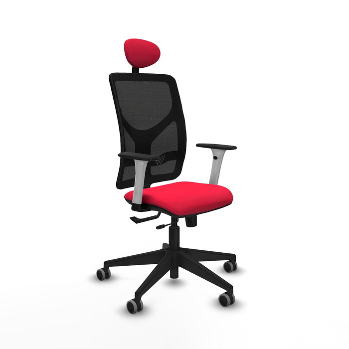 PIQUERAS Y CRESPO Silla de oficina Motilla con mecanismo Sincro/Traslack, Rojo y Negro PIQUERAS Y CRESPO Silla de oficina Motilla con mecanismo Sincro/Traslack, Rojo y Negro