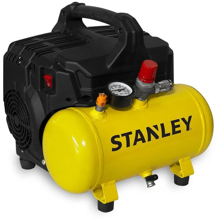 Stanley Compresor de Aire Horizontal Silencioso 6 L 1 HP Stanley Compresor de Aire Horizontal Silencioso 6 L 1 HP