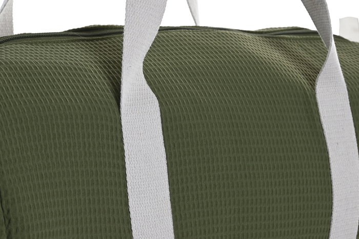 DKD Home Decor Bolso Urban 26x26x50 cm 3 Unidades Beige Verde Lila Algodon Polyester