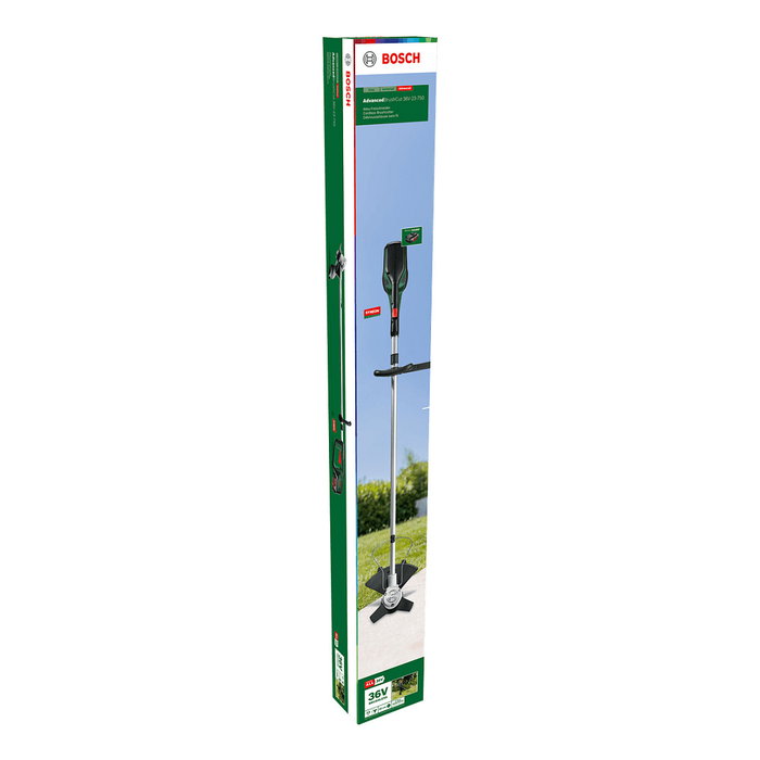 Bosch ADVANCEDBRUSHCUT 36V-23 - Desbrozadora de Batería 36V, Cuchilla Acero Inoxidable 2.4 mm, Corte 33 cm, 4500 RPM, Verde