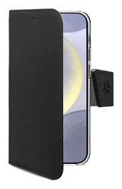 Celly Wally Funda Cartera para Samsung Galaxy S25+ 5G 17 cm (6.7") Negro