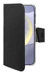 Celly WALLY Funda cartera para Samsung Galaxy S25+ 5G 17 cm (6.7 pulgadas) Negro