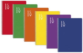 ESCOLOFI Bloc Tapa Dura 4º 50H Pauta 2,5 con Margen Azul (Set de 5)