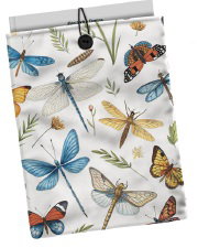 CAMPO DAS REDES Funda acolchada para libros mariposas y libélulas 21x28cm